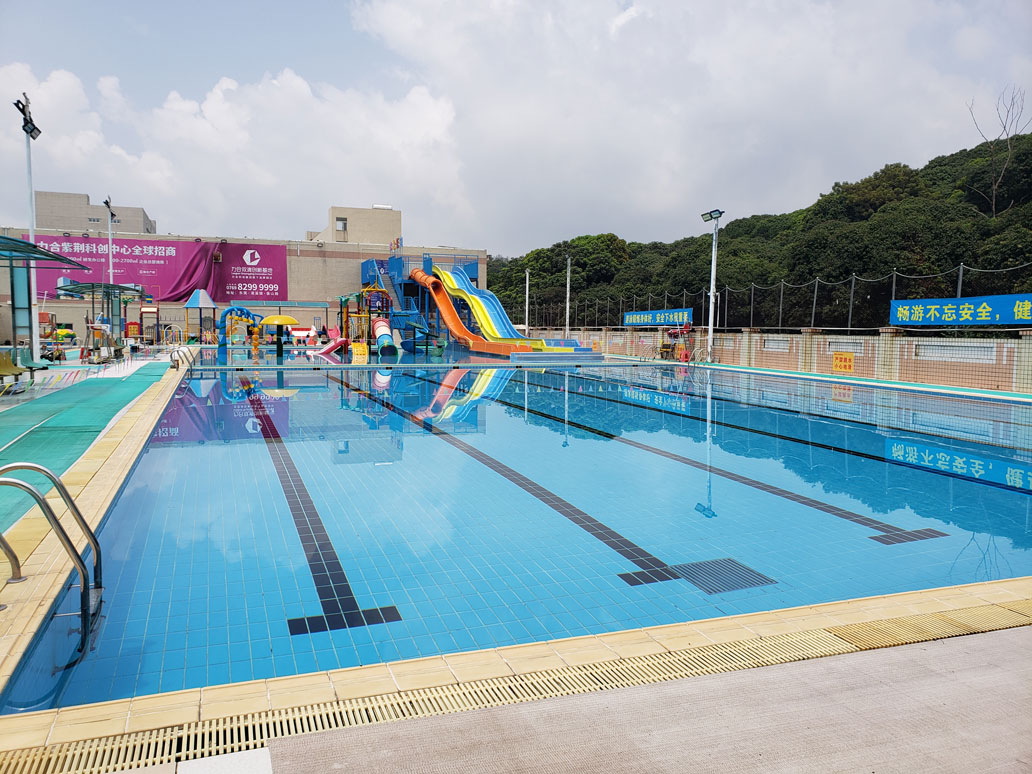 新健力清溪分館體育中心2020年水上樂園園區(qū)升級改造工程由廣州昊至泉集團(tuán)承接,目前正加大施工力度！